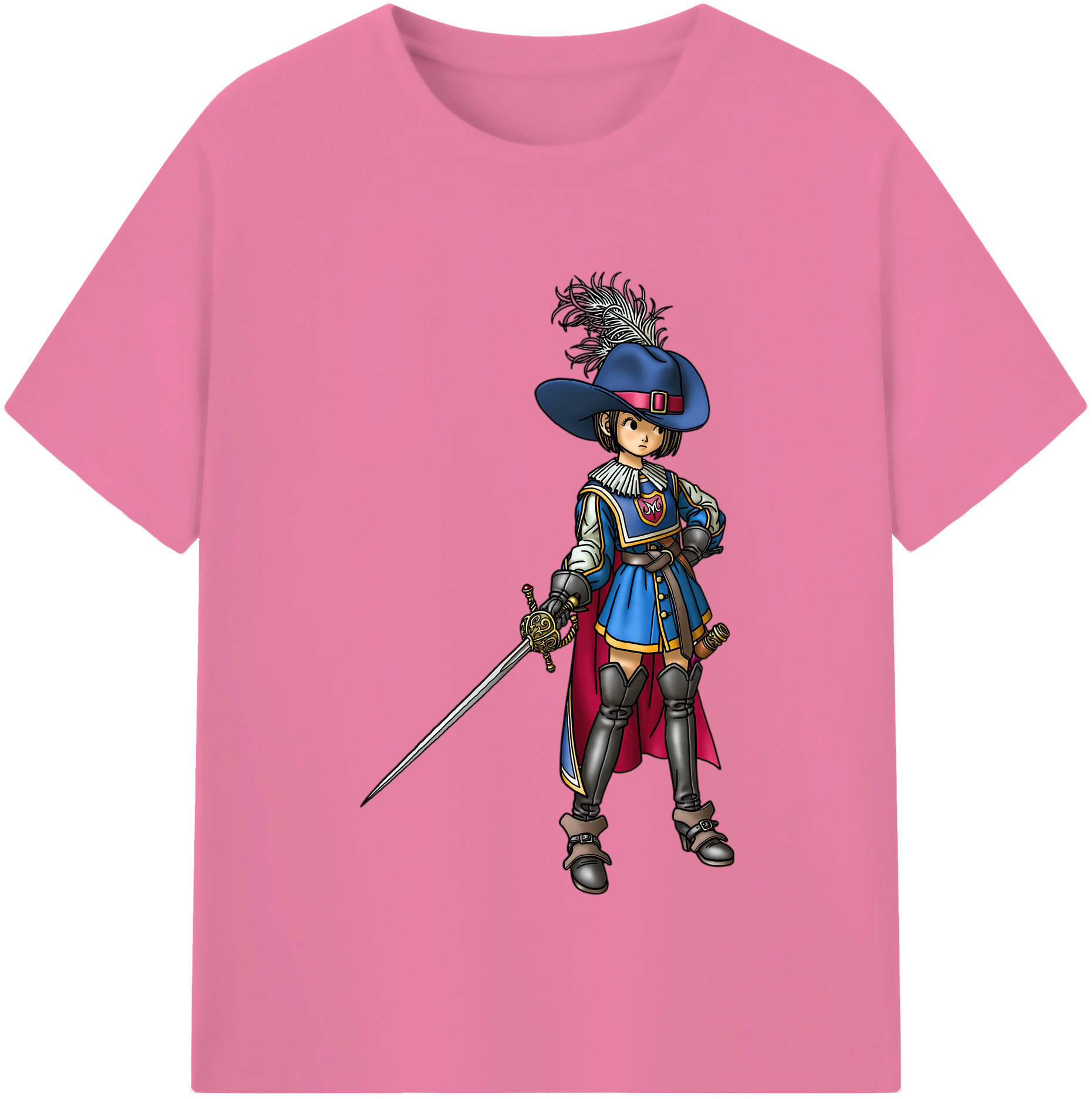 （画像用） ドラゴンクエスト Doragon Kuesuto Dragon Quest 綿100％半袖Tシャツ（フロントプリント）